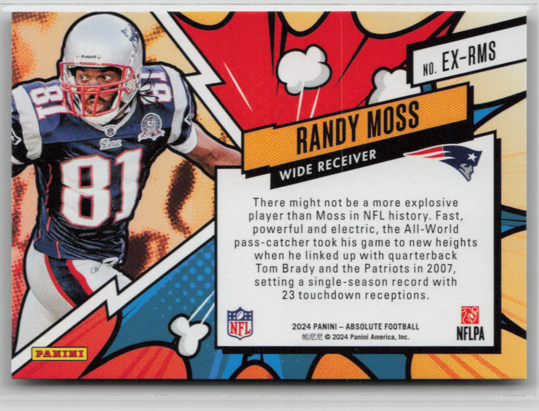 2024 Panini Absolute Randy Moss Case Hit Explosive #EX-RMS