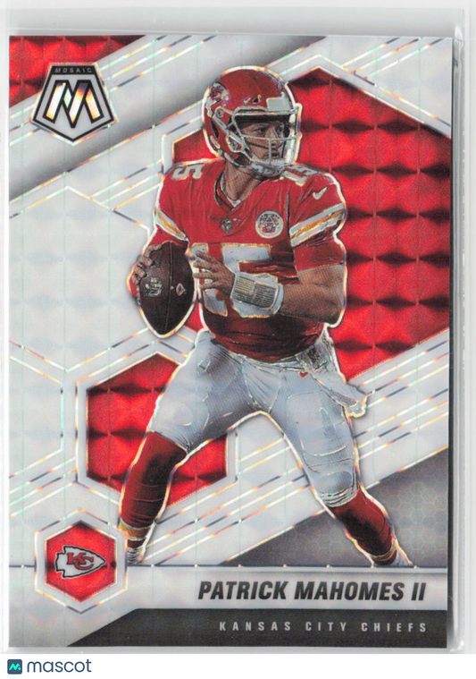 2021 Panini Mosaic Patrick Mahomes II White Mosaic 15/25 #1