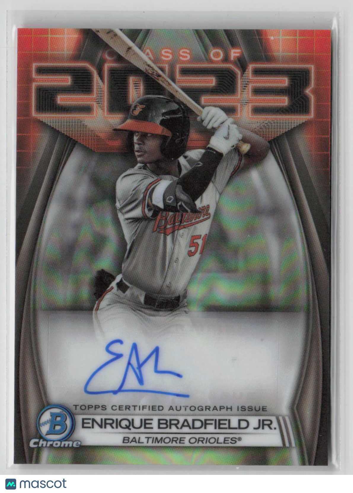 2023 Bowman Draft Enrique Bradfield Jr. Class of 2023 Auto #23A-EB