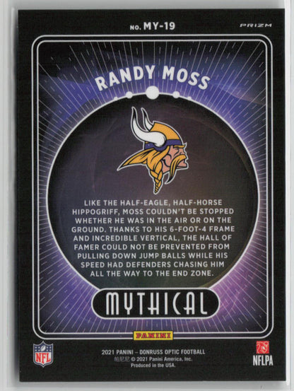 2021 Panini Donruss Optic Football Randy Moss Mythical #MY-19