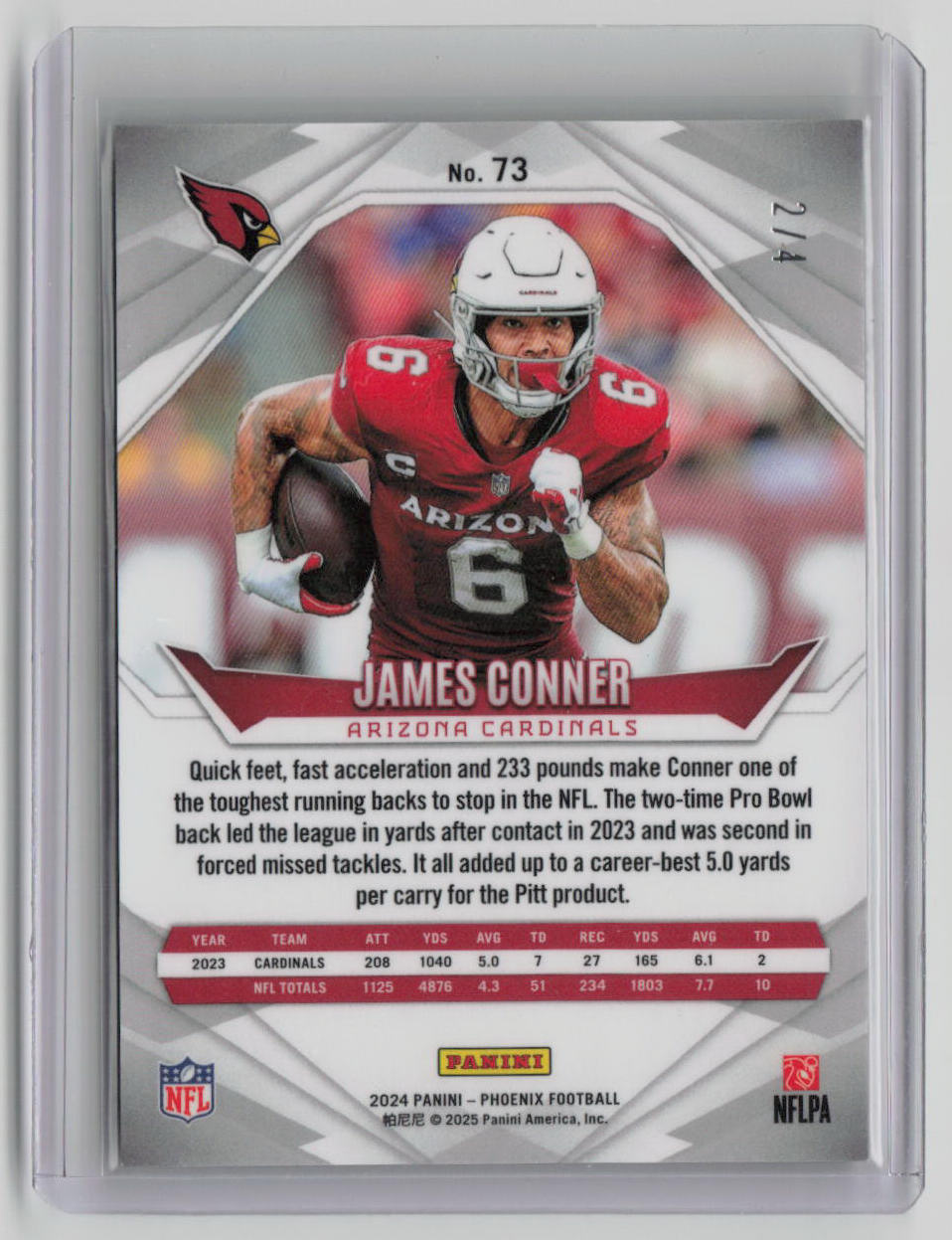 2024 Panini Phoenix James Conner Dreamweavers 2/4 #73