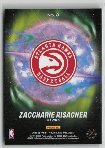2024-25 Panini Court Kings Aurora Zaccharie Risacher RC #No. 8