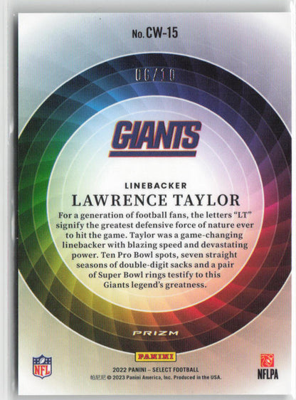 2022 Panini Select Lawrence Taylor Color Wheel #06/10 #CW-15