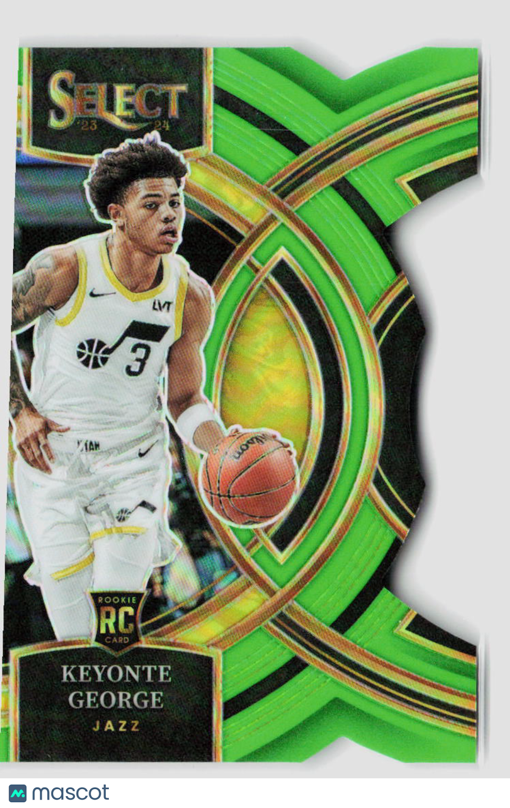 2023-24 Panini Select Keyonte George Neon Green Die Cut Rookie 09/75 #109