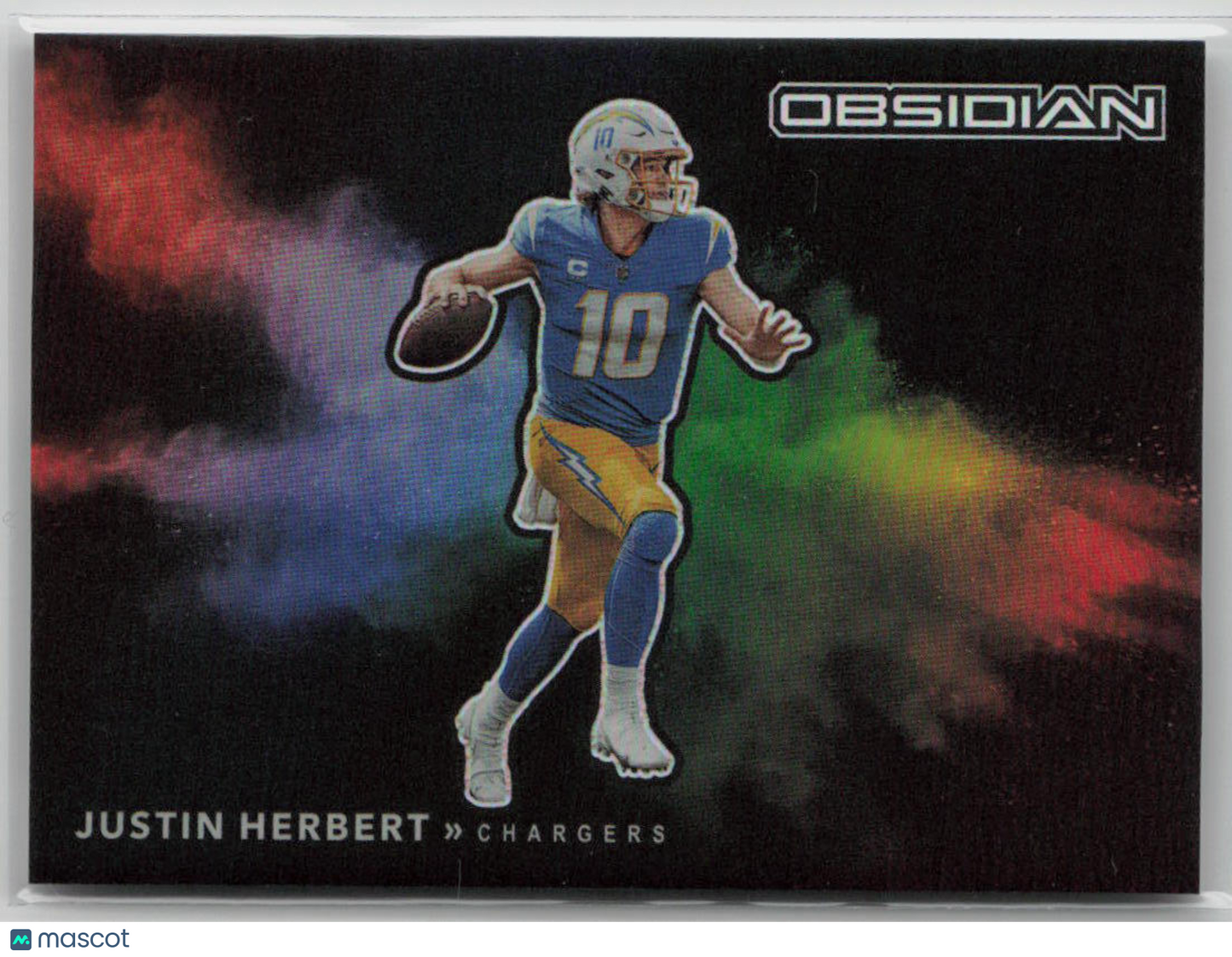 2022 Panini Obsidian Justin Herbert Color Blast #CBB-JHE