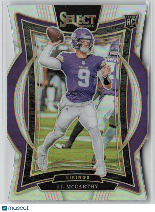 2025 Panini Select Prizm J.J. McCarthy RC #24