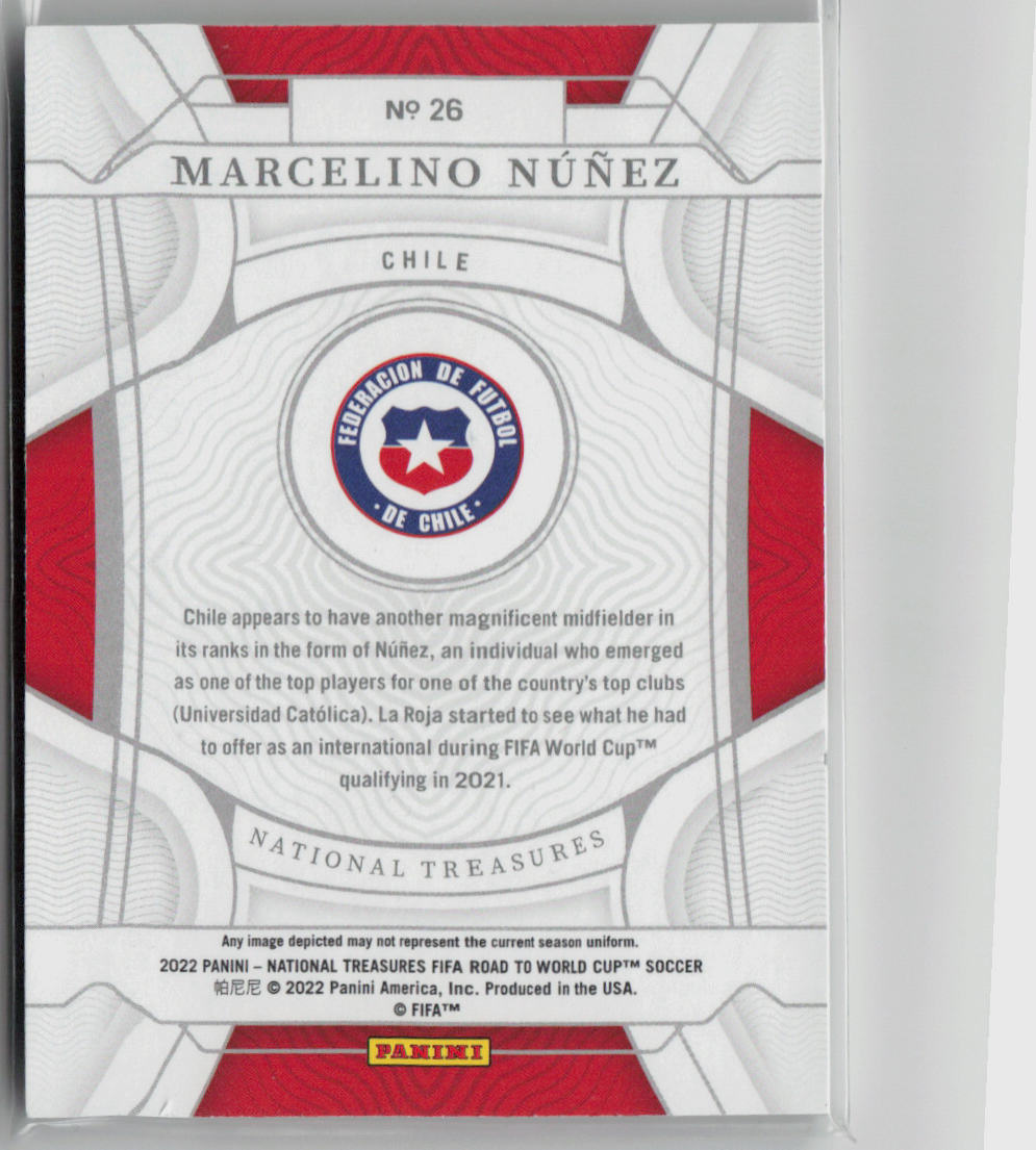 2022 National Treasures Marcelino Núñez Rookie 18/25 #26