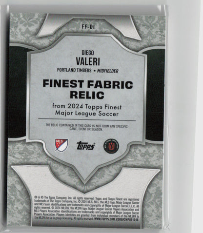 2024 Topps Finest Diego Valeri 04/25 Finest Fabric Relic #FF-DV