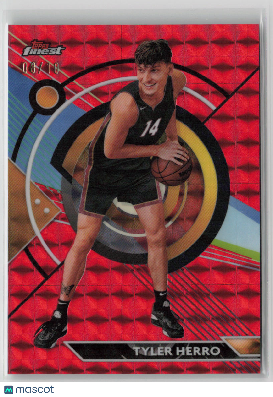 2023 Topps Finest Tyler Herro 08/10 Red #25