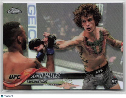 2018 Topps Chrome UFC Sean O'Malley Refractor Rookie #84