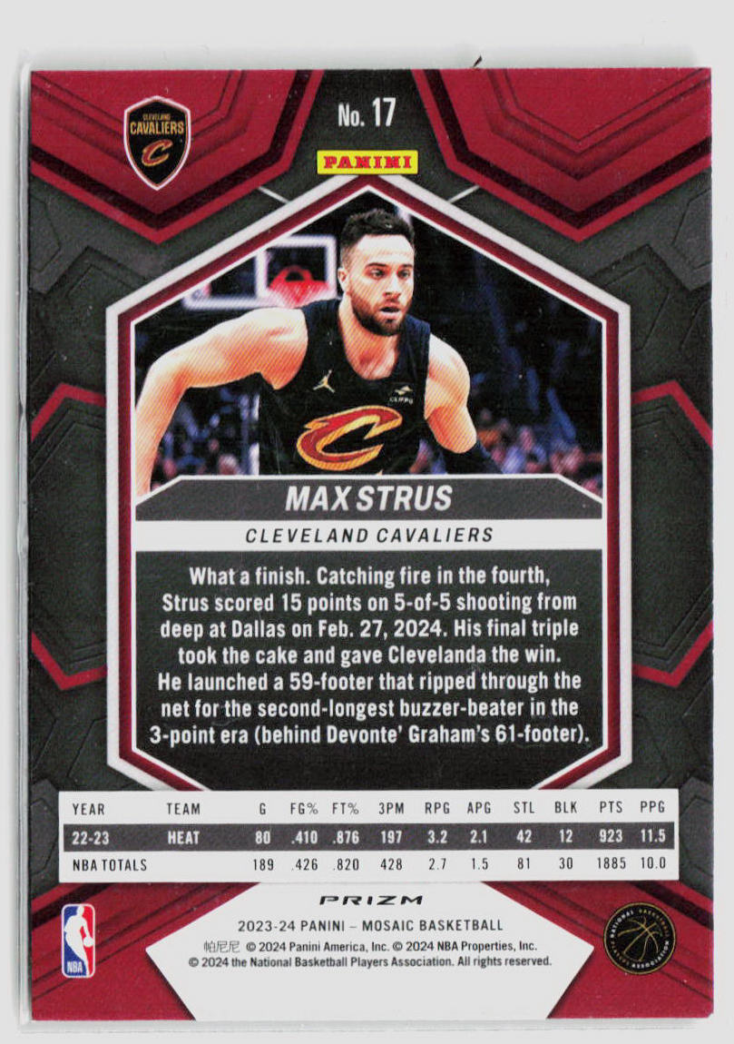 2023 Mosaic Panini Max Strus Genesis #17