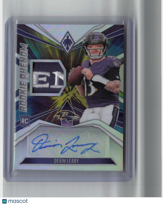2024 Panini Phoenix Rookie Phenom Devin Leary 21/24 Patch RC #RPJA-DLY