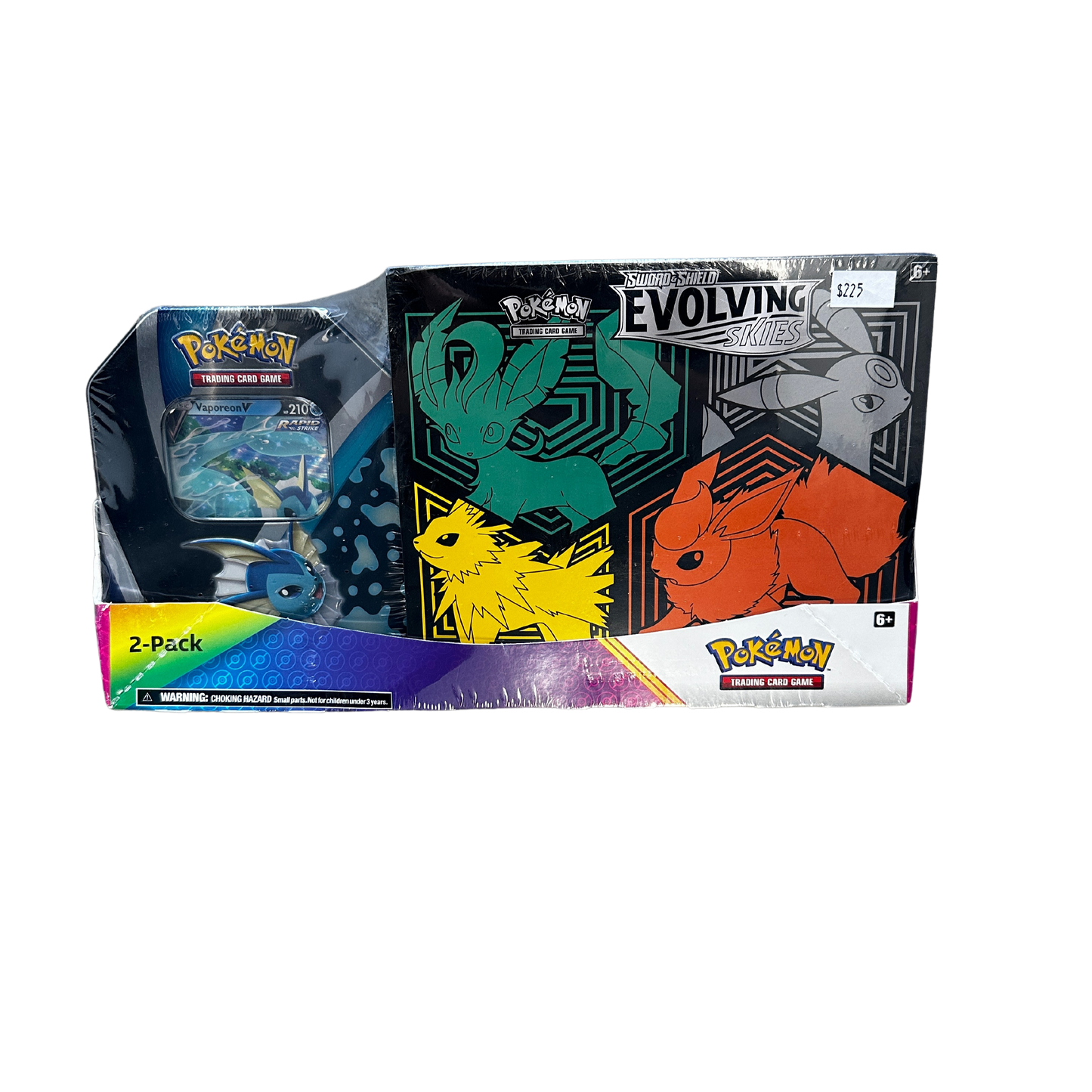 Pokemon Sword & Shield Evolving Skies Elite Trainer Box / Collector Tin 2-Pack