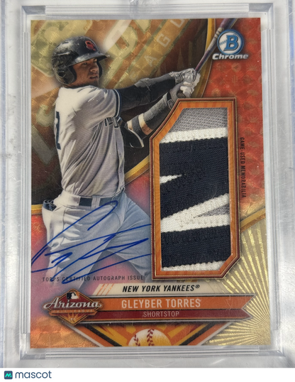 2016 Arizona Fall League Gleyber Torres Patch Auto 1/1 #AFLAR-GT