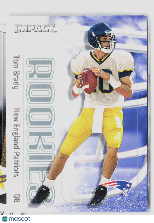 2000 Impact Tom Brady Rookie Card #27