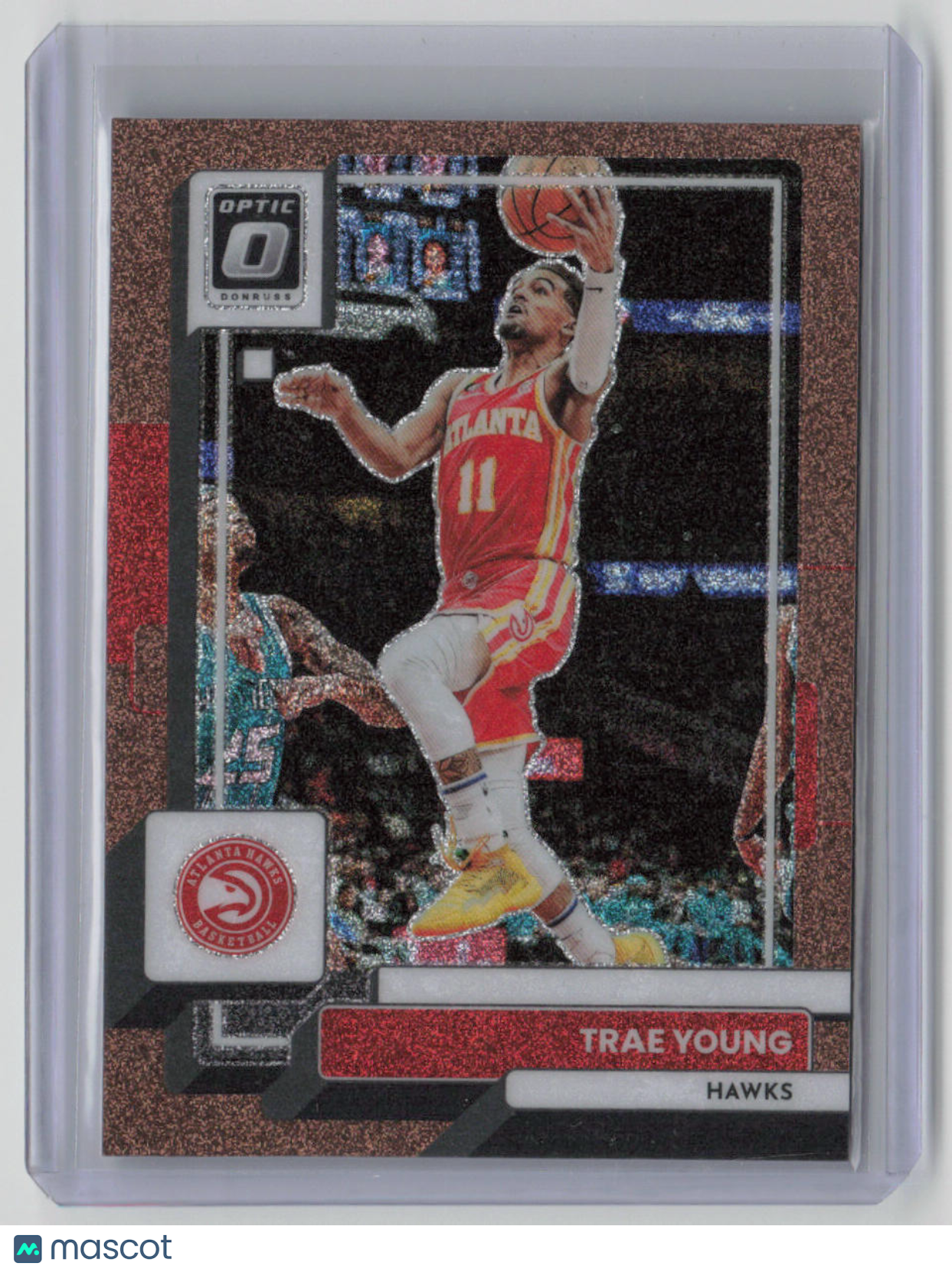2022-23 Panini Donruss Optic Prizm Trae Young 94/99 Glitter #127