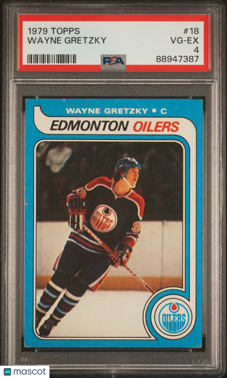 1979 Topps Wayne Gretzky Rookie RC #18 PSA 4