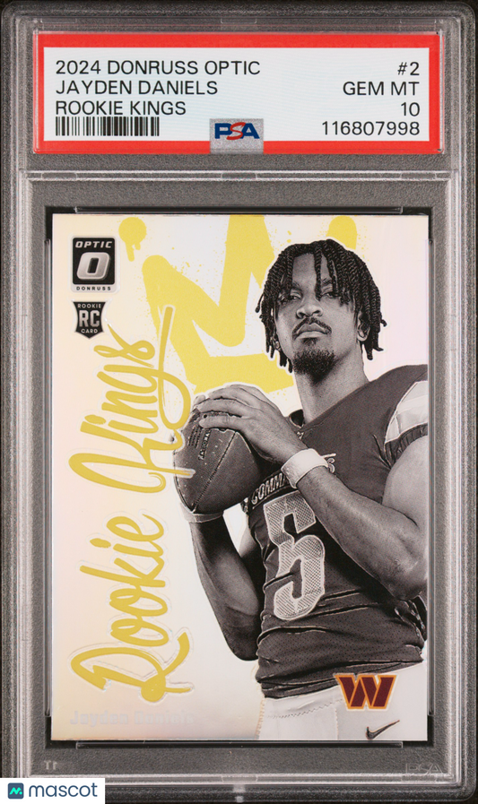 2024 Panini Donruss Optic Rookie Kings Jayden Daniels #2 PSA 10