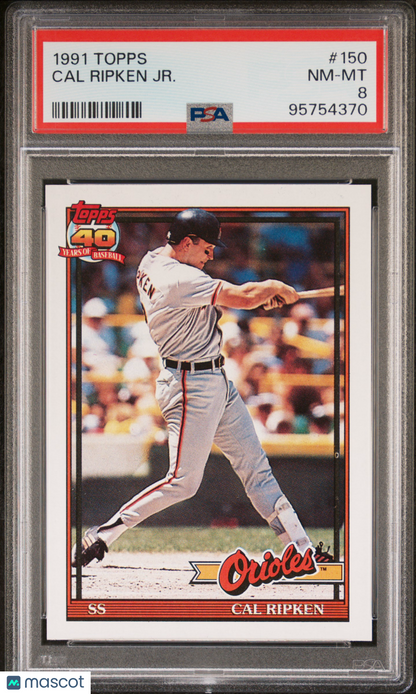 1991 Topps Cal Ripken JR. #150 PSA 8