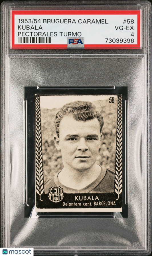 1953 Bruguera Caramelos Pectorales Turmo Kubala #58 PSA 4