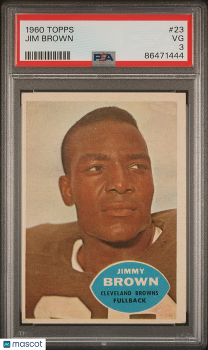 1960 Topps Jim Brown #23 PSA 3