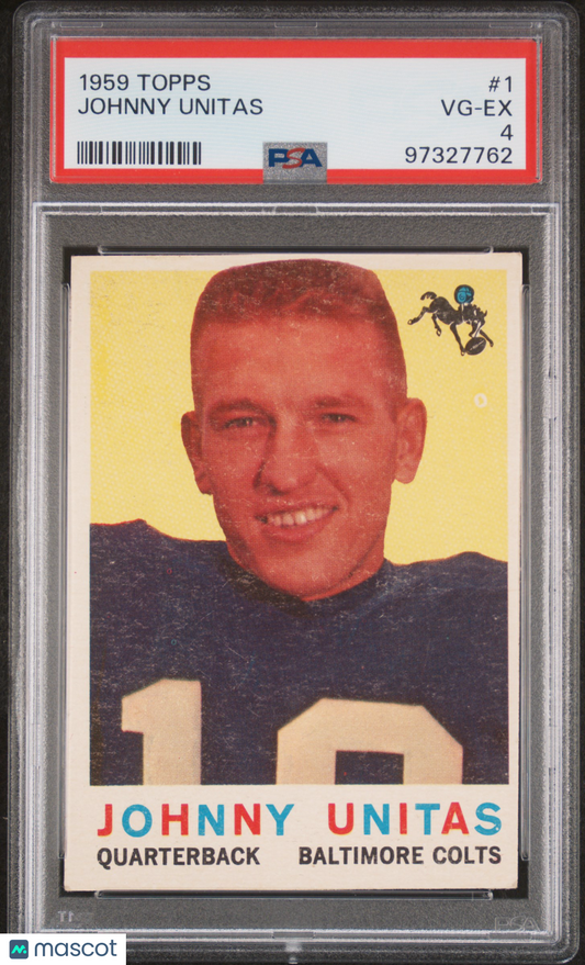 1959 Topps Johnny Unitas #1 PSA 4