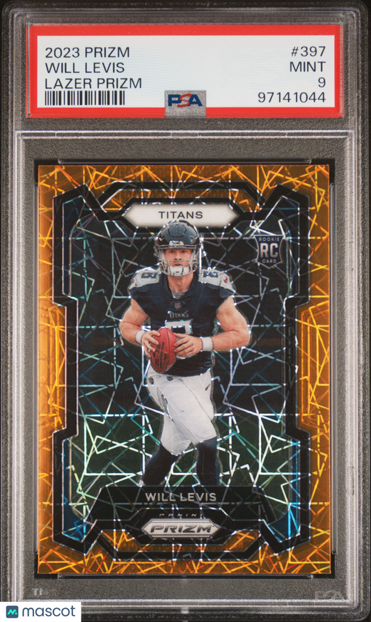 2023 Panini Prizm Will Levis Lazer Prizm #397 PSA 9