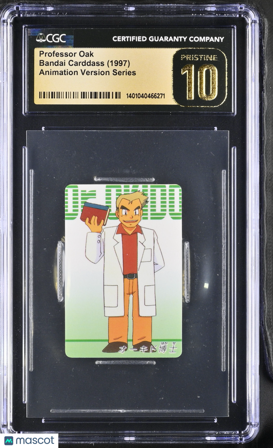 1997 Pokemon Carddass Professor Oak Animation Version Series Japanese CGC 10