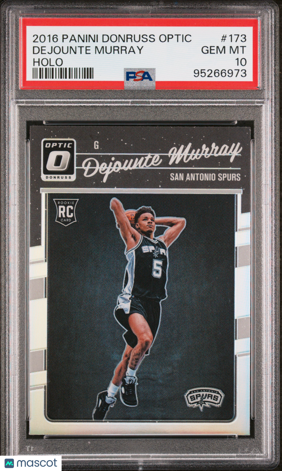 2016 Panini Donruss Optic Dejounte Murray Rookie Holo #173 PSA 10