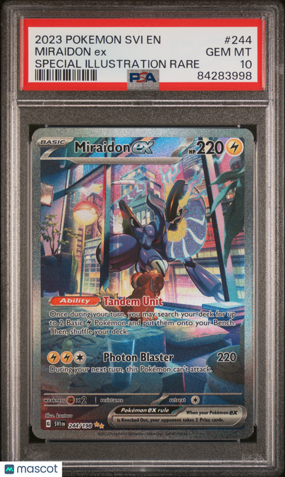 2023 Pokémon TCG Miraidon ex SIR Scarlet & Violet #244 PSA 10