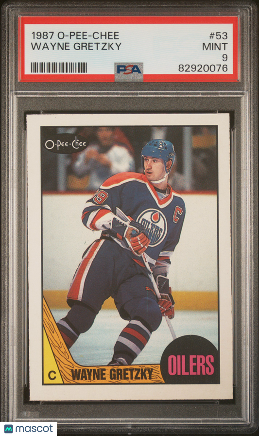 1987 O-Pee-Chee Wayne Gretzky #53 PSA 9