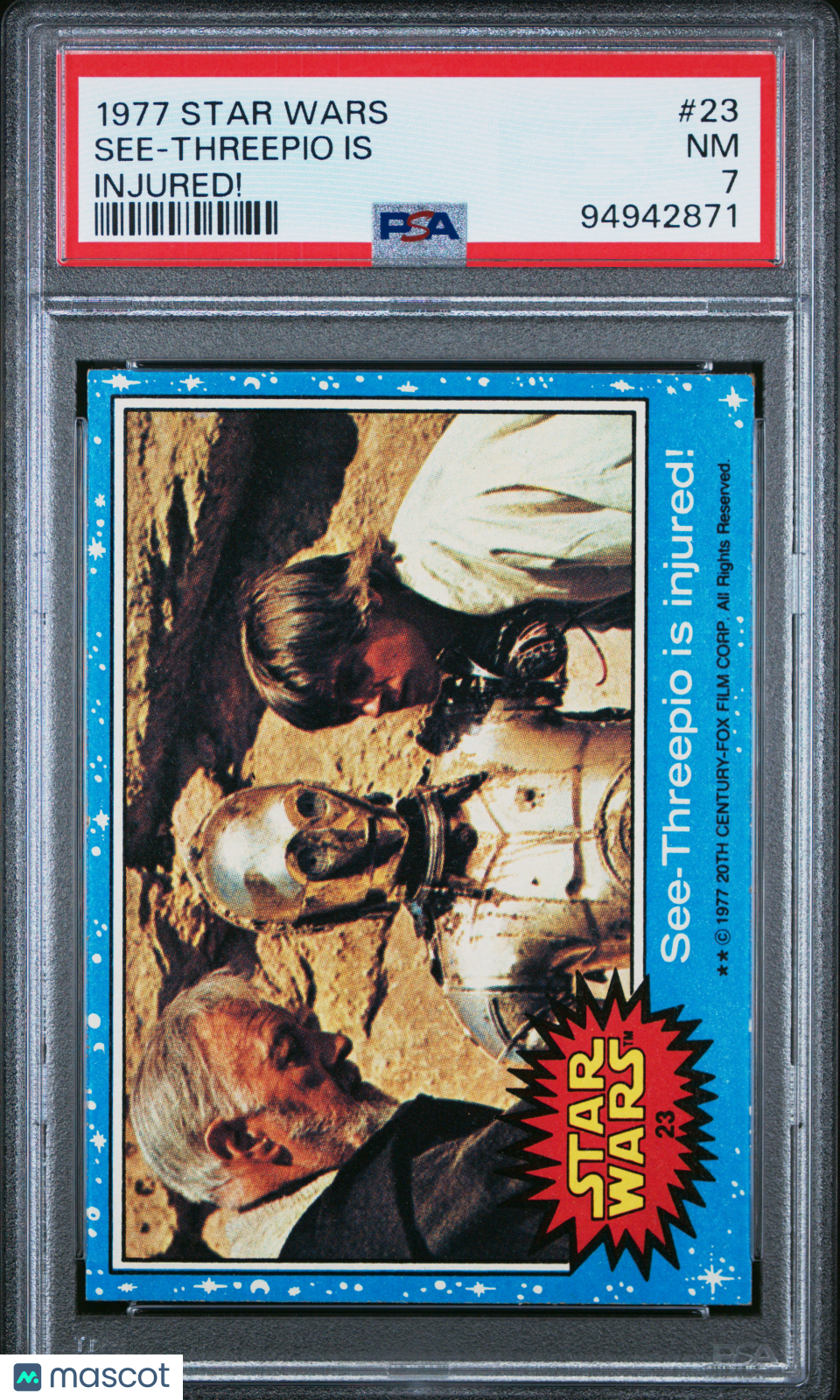 1977 Star Wars See-Threepio Is #23 PSA 7