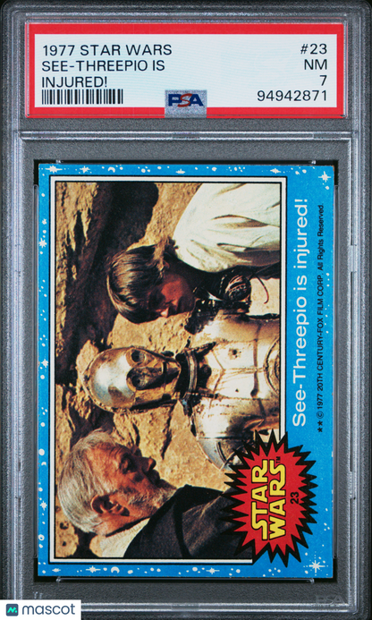 1977 Star Wars See-Threepio Is #23 PSA 7