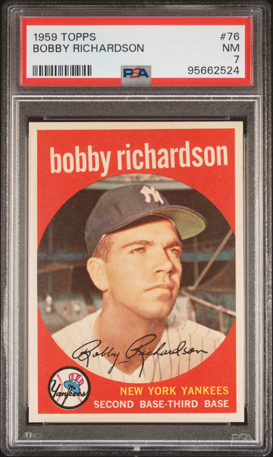 1959 Topps Bobby Richardson #76 PSA 7