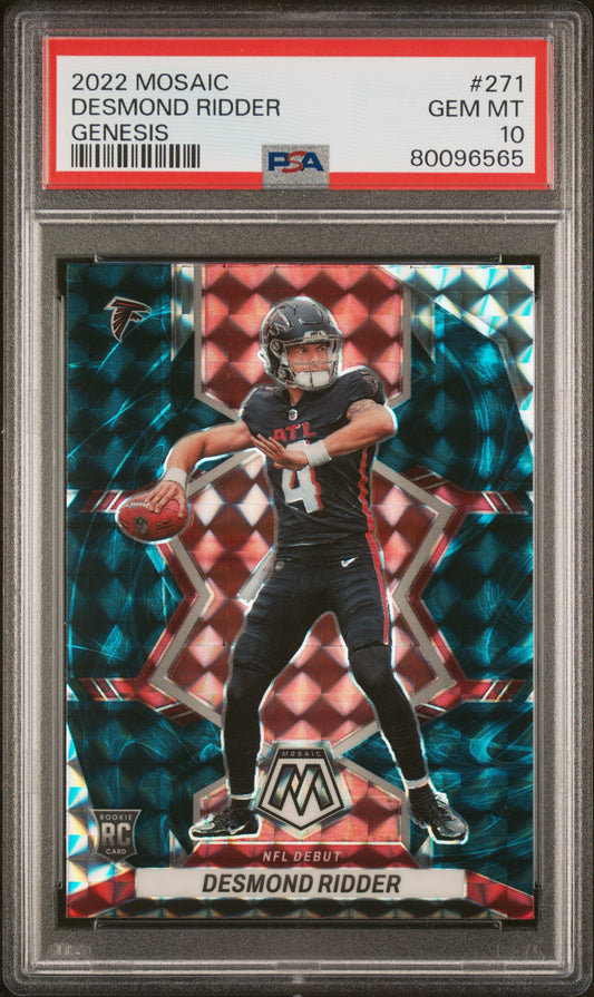 2022 Panini Mosaic Desmond Ridder Genesis #271 PSA 10