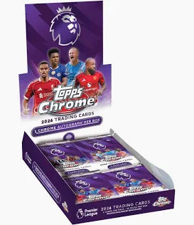 2026 Topps Chrome Premier League EPL Soccer Hobby Box
