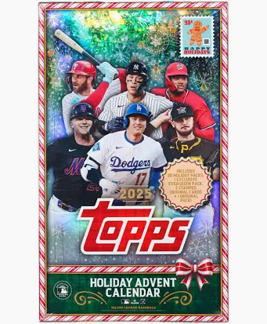 2025 Topps Holiday Baseball Advent Calendar Box
