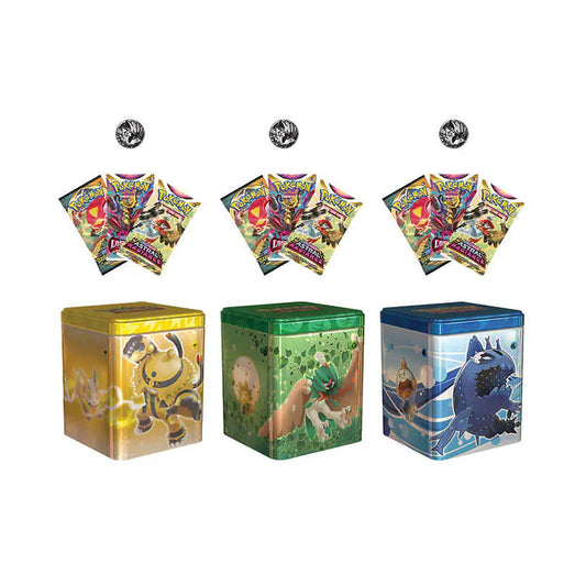 Pokemon 3 Pack Stackable Tins